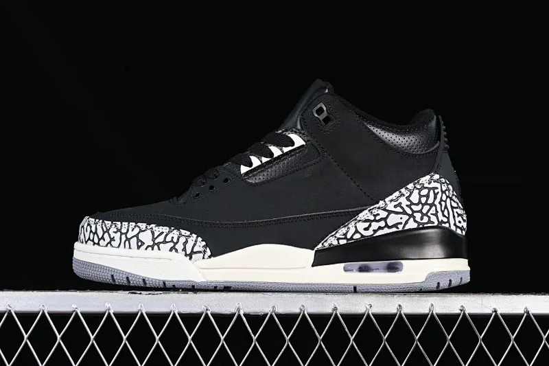 All categories Air Jordan Jordan series basketball shoes Air Jordan 3 G version Air Jordan 3 Retro "Off Noir" AJ3 Joe 3 old black cement CK9246-001